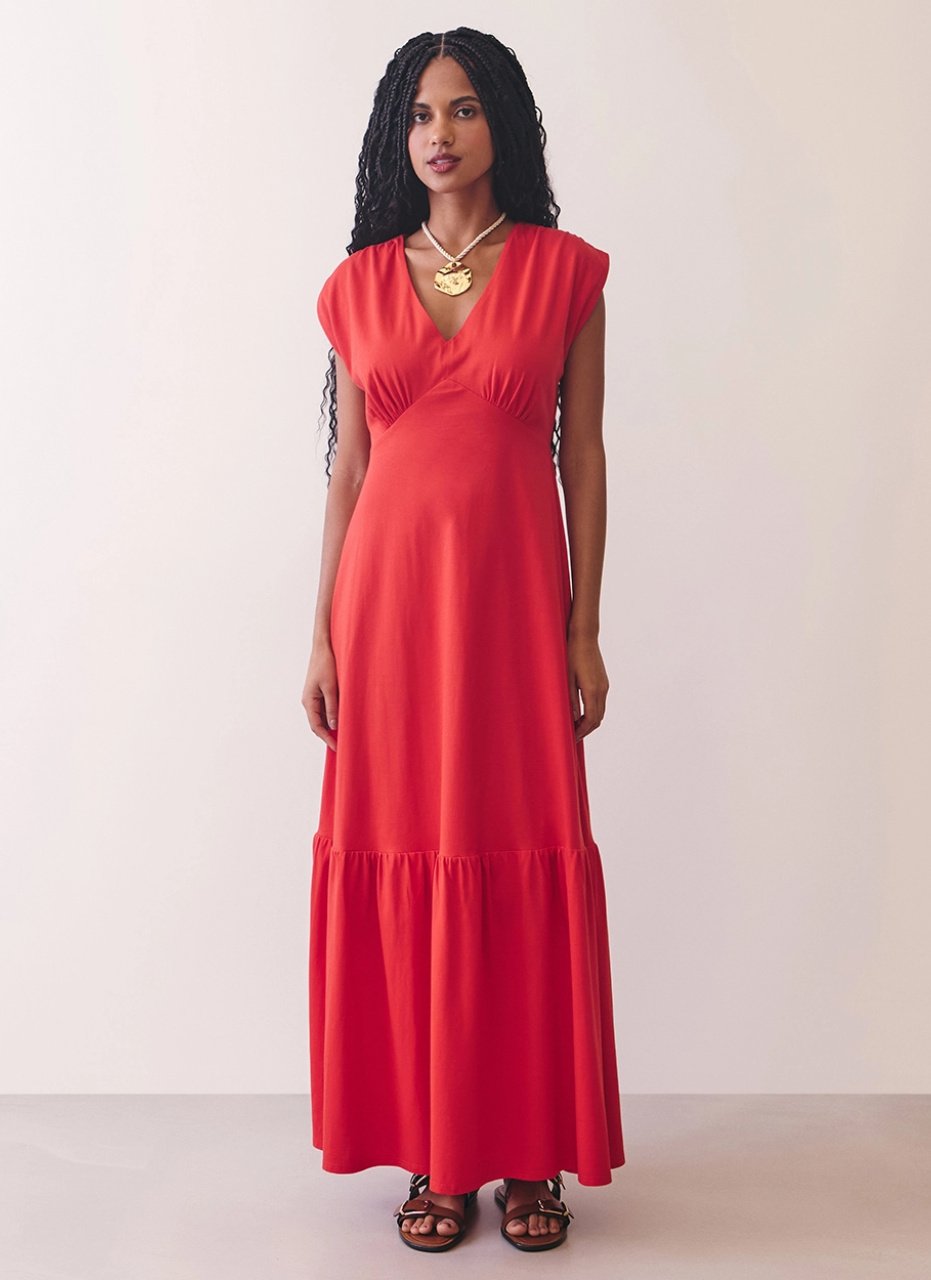 Vestido Recorte Franzido